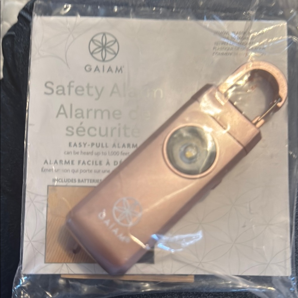 GAIAM Rose Gold Safety Alarm